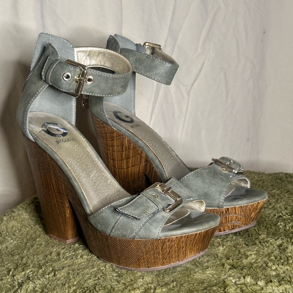 G by Guess Platform Wedge Sandals